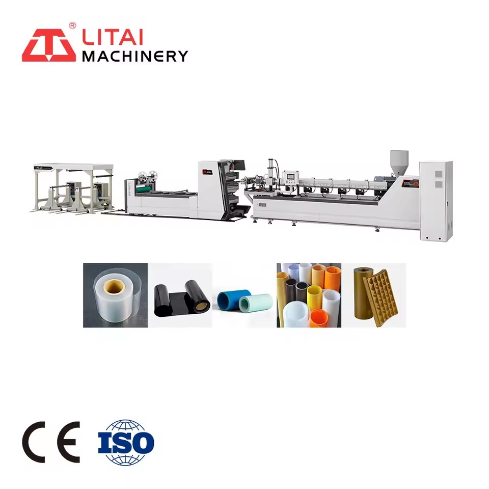 Fully Automatic Digital Single Screw Plastic PP/Polystyrene Extruder Machine Production Line for Thermoforming