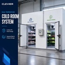 Dual Compartment Freezer and Chiller Cold Room for Separate Meat and Produce Cold Storage Project