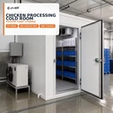 Chicken Processing Cold Room for Poultry Plant Cold Storage with Air Cooled Refrigeration System