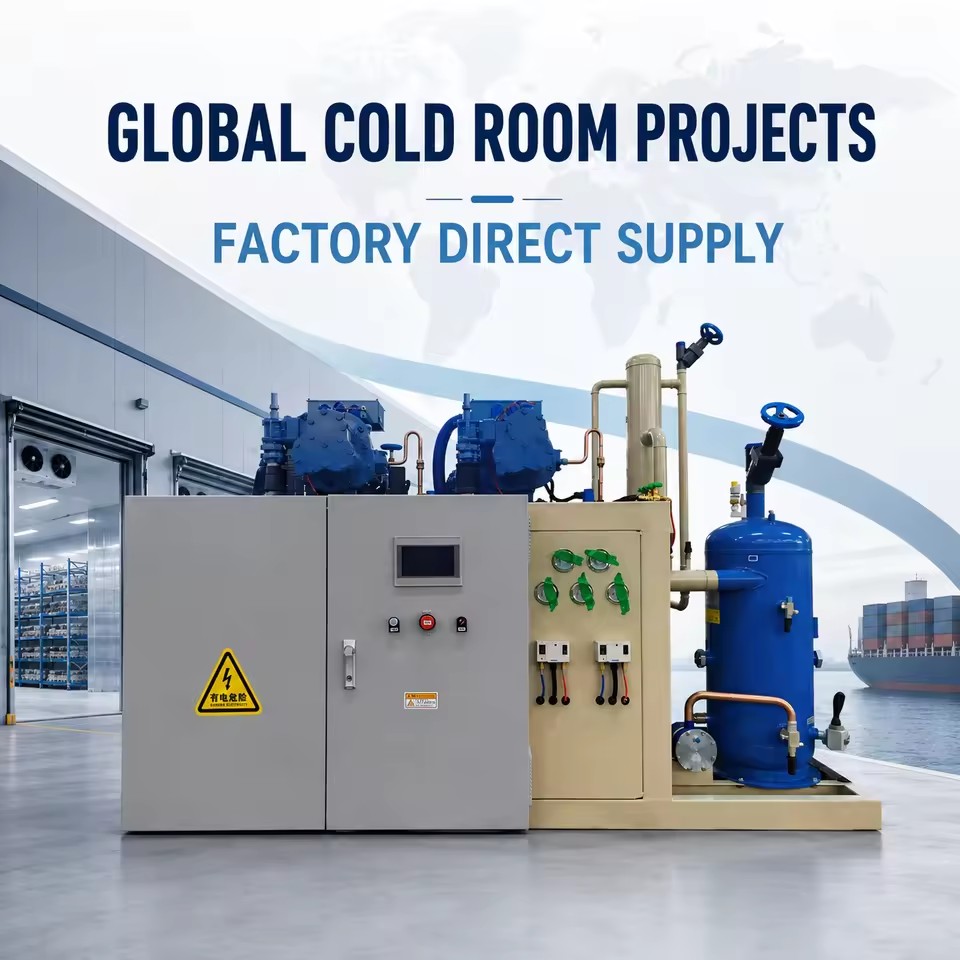 Screw Condensing Unit with Bitzer Compressor 50HP 380V for Cold Storage Frozen Meat and Industrial Cooling