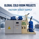 Heavy Duty Screw Refrigeration Unit for Large Freezer Rooms Poultry Processing and Frozen Goods Preservation