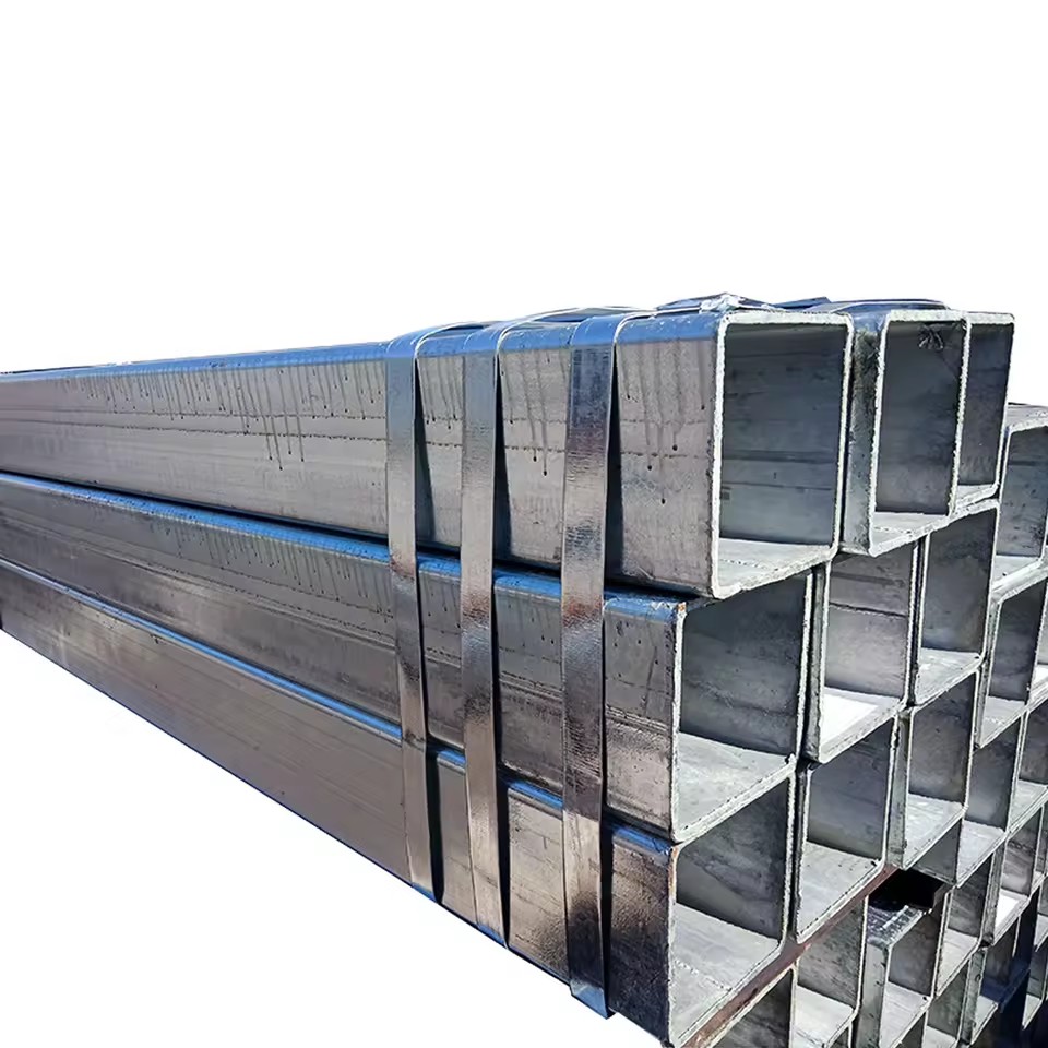 ASTM A500 Hollow Section Galvanized Welded 50*50mm Black Tube A36 Mild Steel Profile Ms Rectangular Tube and Square Pipe
