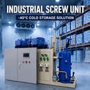 Heavy Duty Screw Refrigeration Equipment 50HP-150HP for Industrial Cooling Plant Frozen Goods and Storage