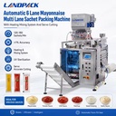 Vertical Multi Lane for Salad Dressing Mayo Sauce Shampoo Bearnaise Liquid Mayonnaise Cooking Oil Pouch Sachet Packing Machine
