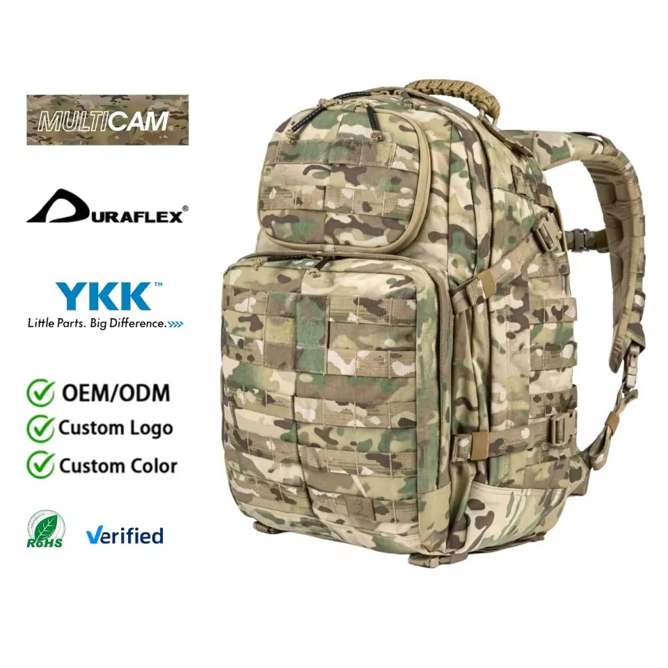 Heavy Duty Tactical Patrol Backpack 37L with Multi Compartment Storage for Security Outdoor and Field Gear