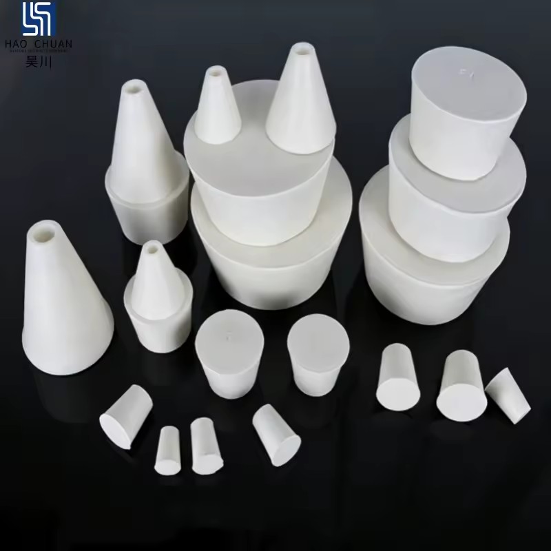 Custom Silicone Rubber Stopper Plug Chemical Resistant Waterproof Sealing Seal for Laboratory Medical Scientific Equipment Parts