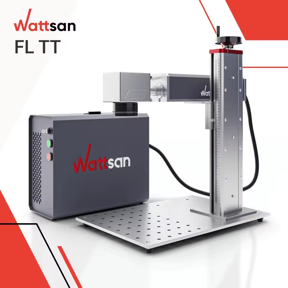 TT Fiber Laser Engraver for Jewelry Metal Cards Plastic Mini Gemstone High-Precision Laser Marker Stone Engraving