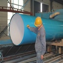 Large Diameter Spiral Welded Coated Steel Pipe 3PE/2PE/FBE Coating for Pipeline