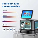 High Power Intelligent Portable 755 808 1064nm 12 Laser Bar Diode Laser Hair Removal Machine Commercial Sapphire Crystal Cooling