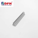 Nonstandard White PVC Slot Cover 60 Degrees Angle Window Aluminum Profile