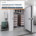 Chicken Blast Freezer Cold Room for Poultry Processing Plant with Low Temperature Freezing System