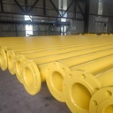 Yellow Coated Steel Pipes Round Section Hot Rolled Non-oiled Seamless Steel Pipe used in natural gas transmission and supply