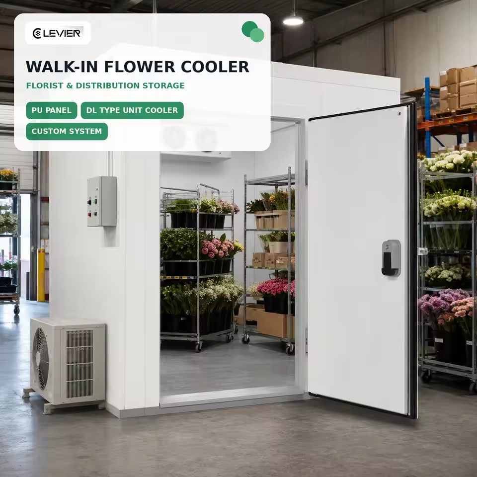 Flower Cold Storage Room for Florist and Cut Flower Distribution with Stable Chilled Storage System