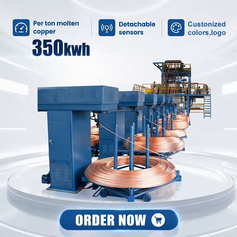 Continuous Upcasting Machine with Servo Motor Oxygen-Free Copper Rod 3000 Tons for Upcasting Plants