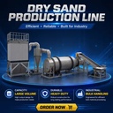 Stable Performance Triple Pass Sand Dryer for River Sand Drying Machine Gear Driven Hot Air Circulation CE ISO Certified