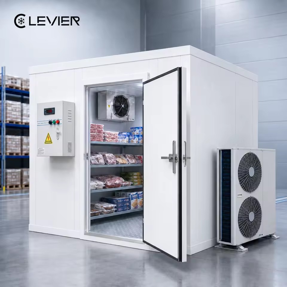 Walk-in Freezer Storage Refrigeration System with Electric Defrost for Frozen Food Cold Room Project
