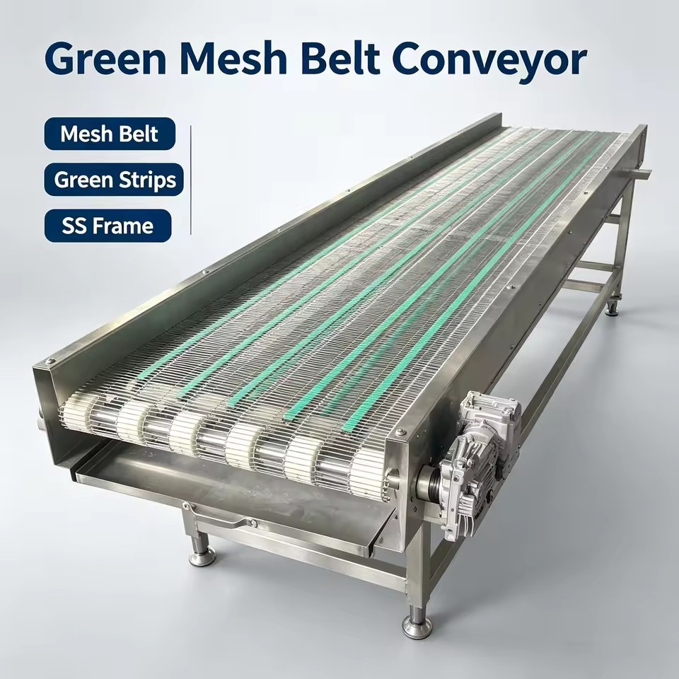 Stable Automated Material Conveyer Anti Slip Transport Belt for Beverage Plastic Box Transportation