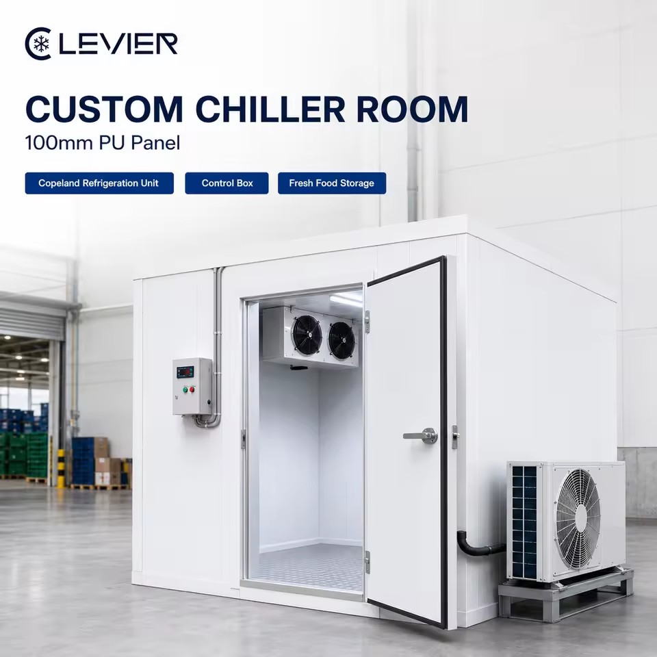 Walk-in Chiller Cold Room for Fresh Food Cold Storage with Copeland Refrigeration Unit and PU Panel
