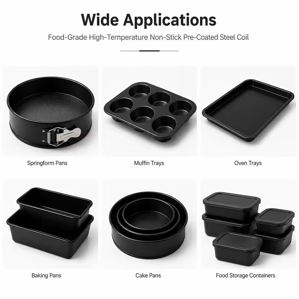 PTFE Coated Steel Coil DC03 0.8mm for Wok Deep Drawing Quality