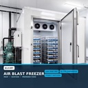 Blast Freezer Cold Room for Meat and Seafood Processing with Low Temperature Rapid Freezing System