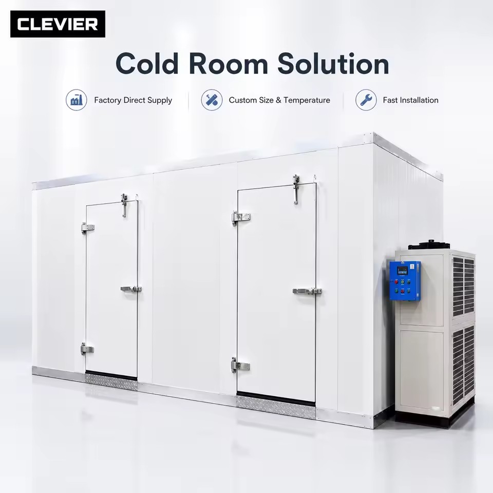 Custom Cold Room Refrigeration System for Cold Chain Warehouse with PU Panel and Unit Cooler Support
