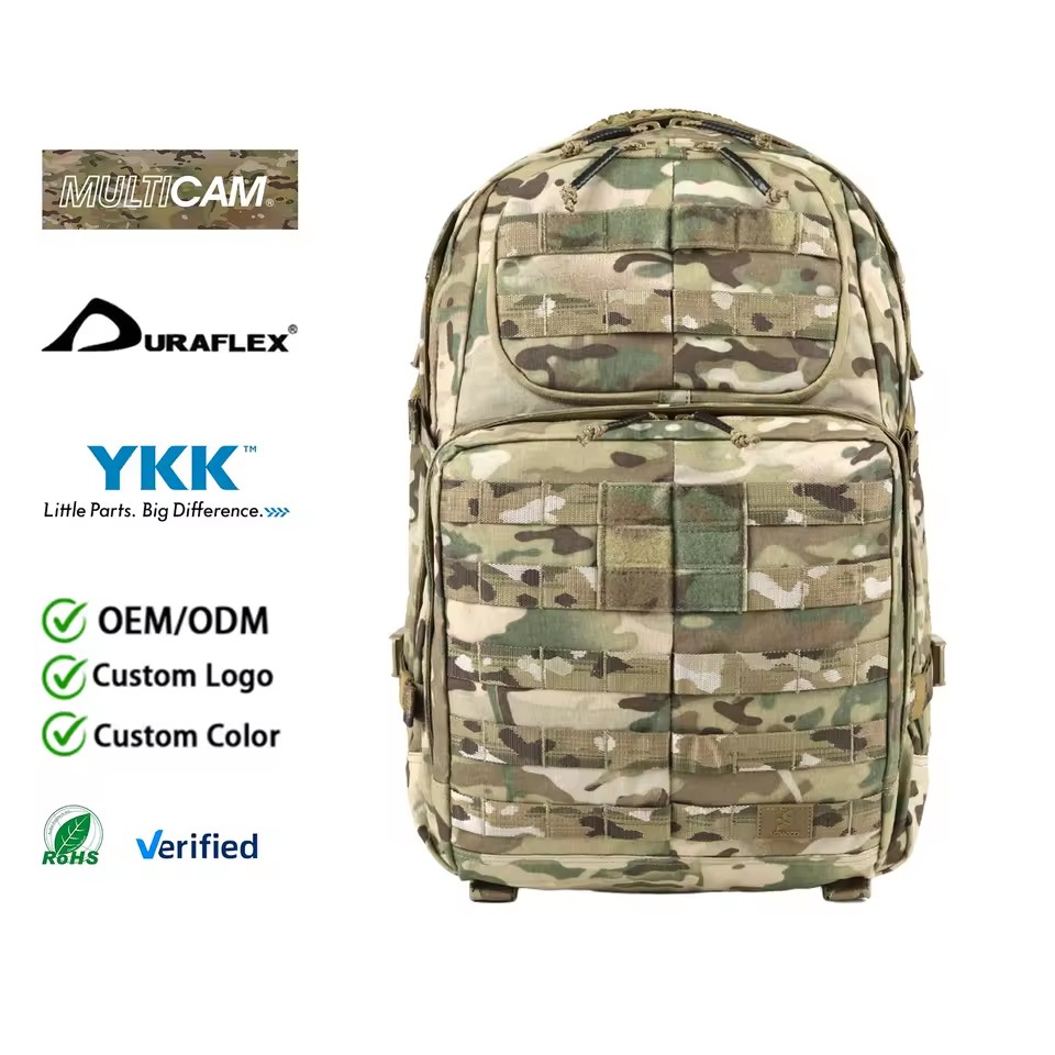 Professional MOLLE 37L Tactical Backpack 3 Day Assault Pack with Admin Organizer and Compression Straps