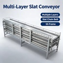 Workshop Automated Goods Conveyor Rustproof Metal Frame Conveying Machinery For Long Time Continuous Operation