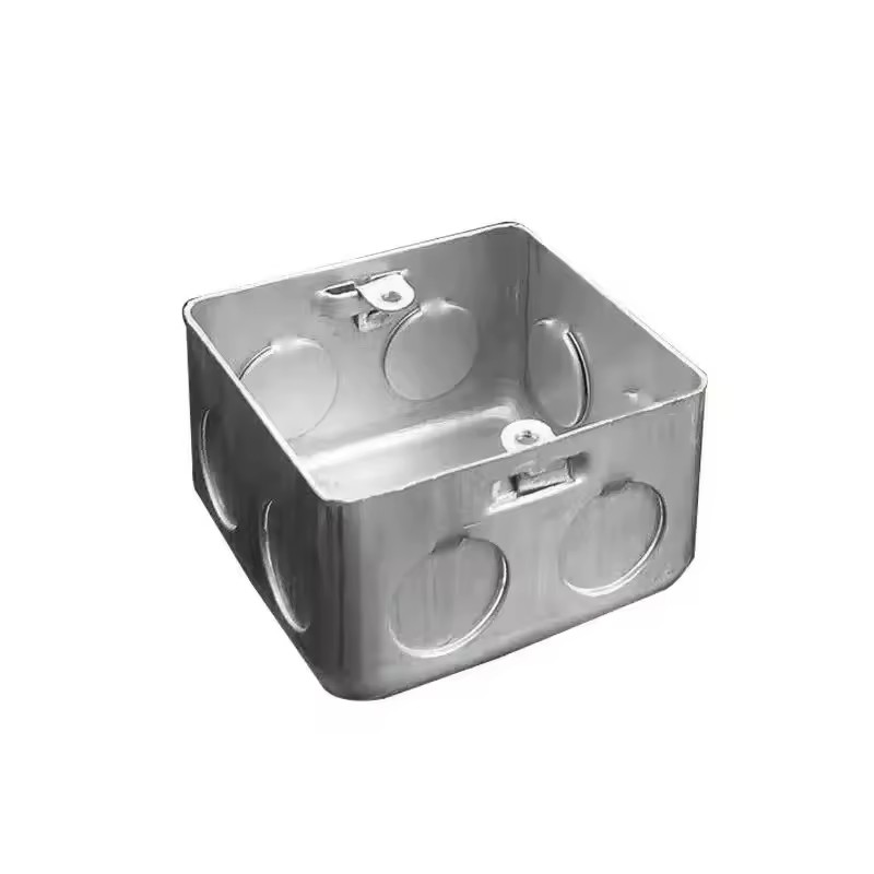 86 Type Galvanized Steel Metal Junction Box, Concealed Electrical Box for Concrete Embedding