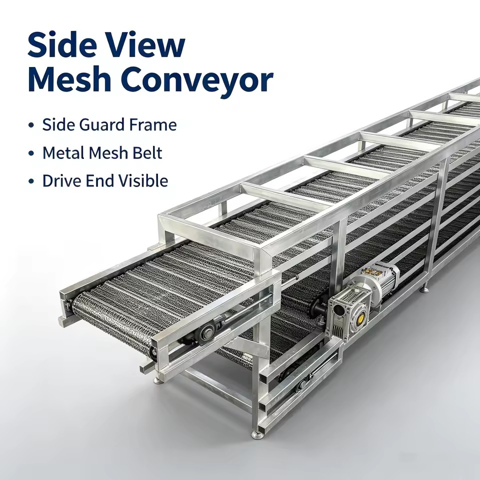 Universal Industrial Material Conveyor System For Packaging Logistics Food Processing Industry