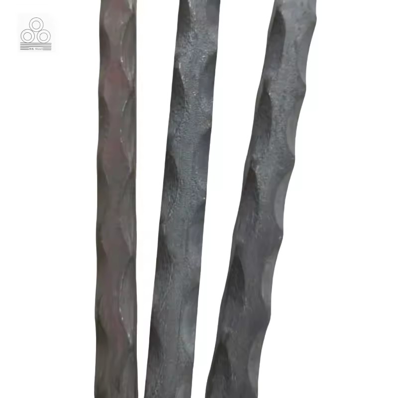Hammered Flat and Square Bars Flower and Pattern Embossed Flat Bars Handrails and Convex Flat Bars