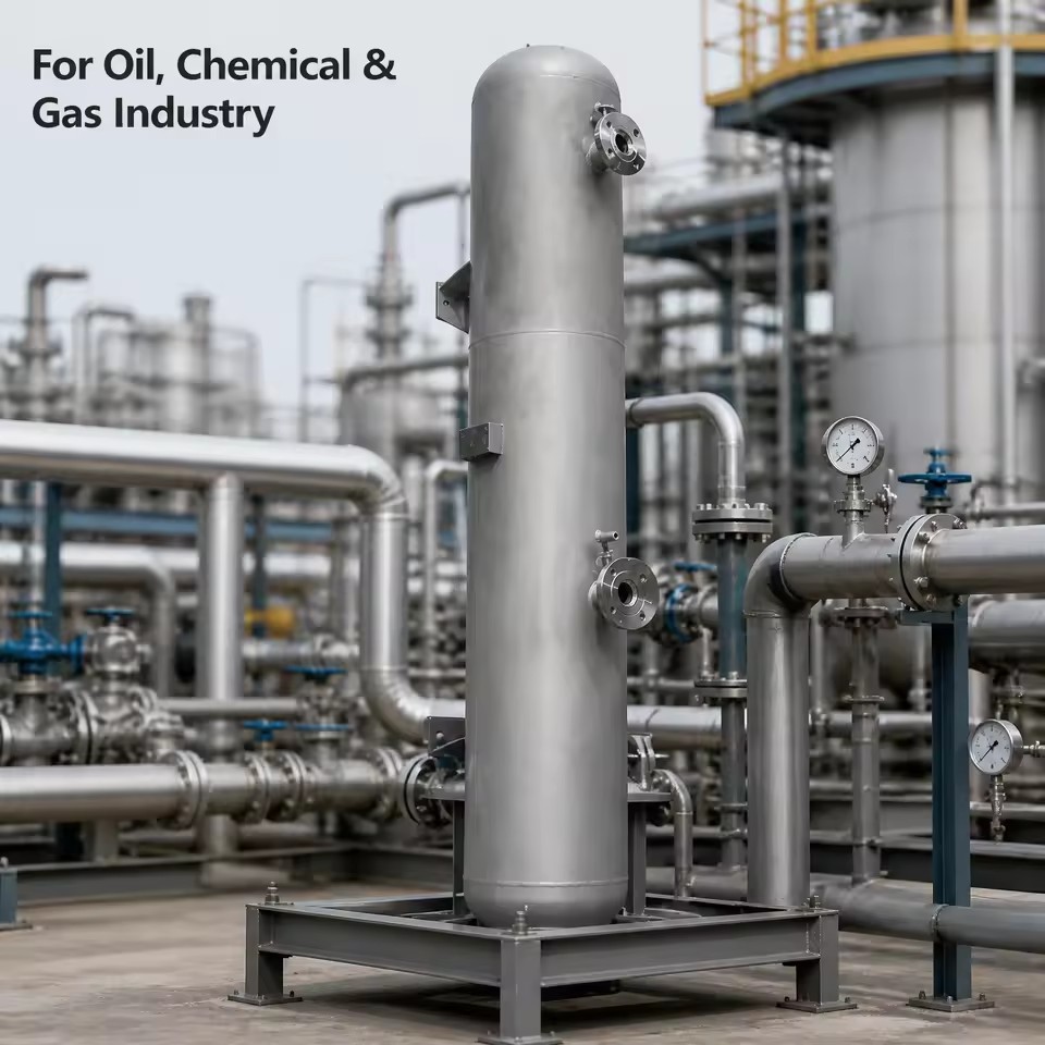 Factory Direct ASME Certified Carbon Steel Automatic Industrial Pressure Vessel Storage Tank for Oil Gas Chemical Petroleum