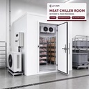 Meat Chiller Room for Butchery and Food Processing with Refrigeration Unit and DL Type Unit Cooler