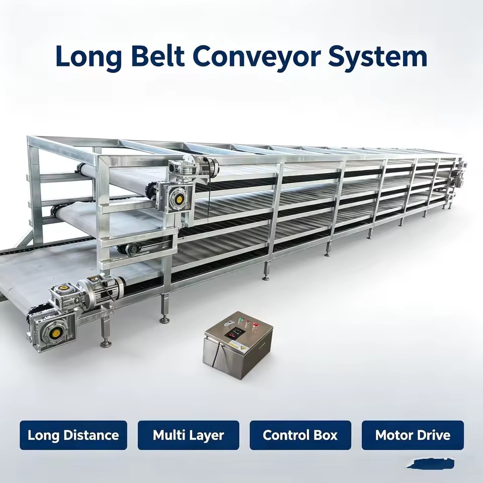 High Efficiency Industrial Conveyor Stable Operation Material Transport Equipment For Factory