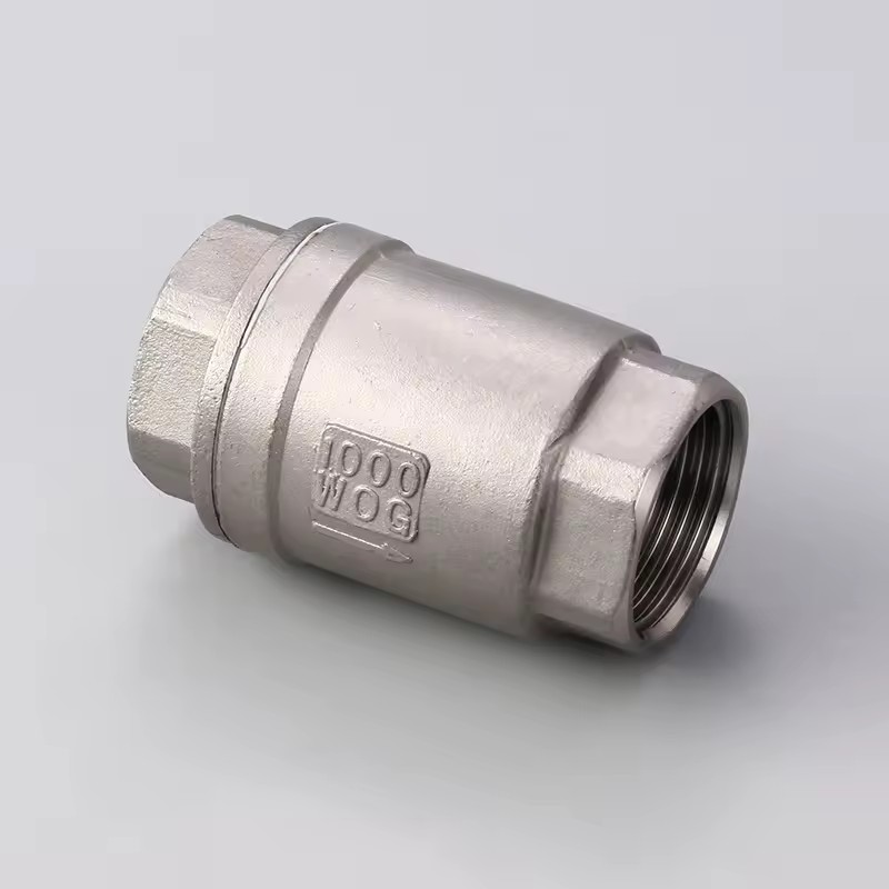304 Stainless Steel H12 Vertical Check Valve Lift Type Threaded Reverse Stop Valve Water Pipe Household One-Way Valve Multi-DN