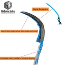 Manganese Steel Forging Oil Brown Sickle with Wood Handle Long Sharp Durable Outdoor Oil Palm Harvesting Tool