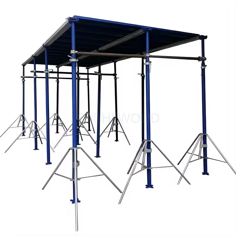 Construction Concrete Formwork Adjustable Steel Prop Three Legged Tripod