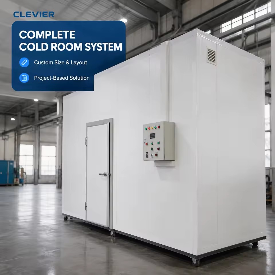 Food Storage Cold Room for Processing Plant with Rock Wool Panel and Electric Defrost Refrigeration System
