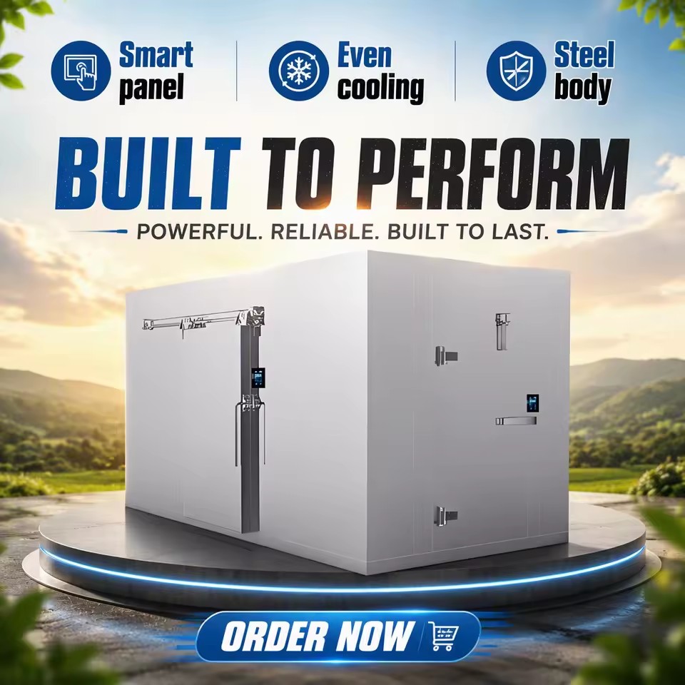 High Efficiency Inverter Cold Room Unit Energy Saving Commercial Walk in Freezer Industrial Cold Storage Equipment System