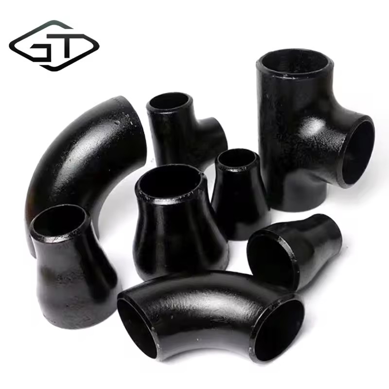 1/2 Inch 3/4 Inch Black Cast Iron Pipe Fittings 45 90 180 Degree Lr Sr Seamless Elbow Cross Tube and Other Straight Three-way
