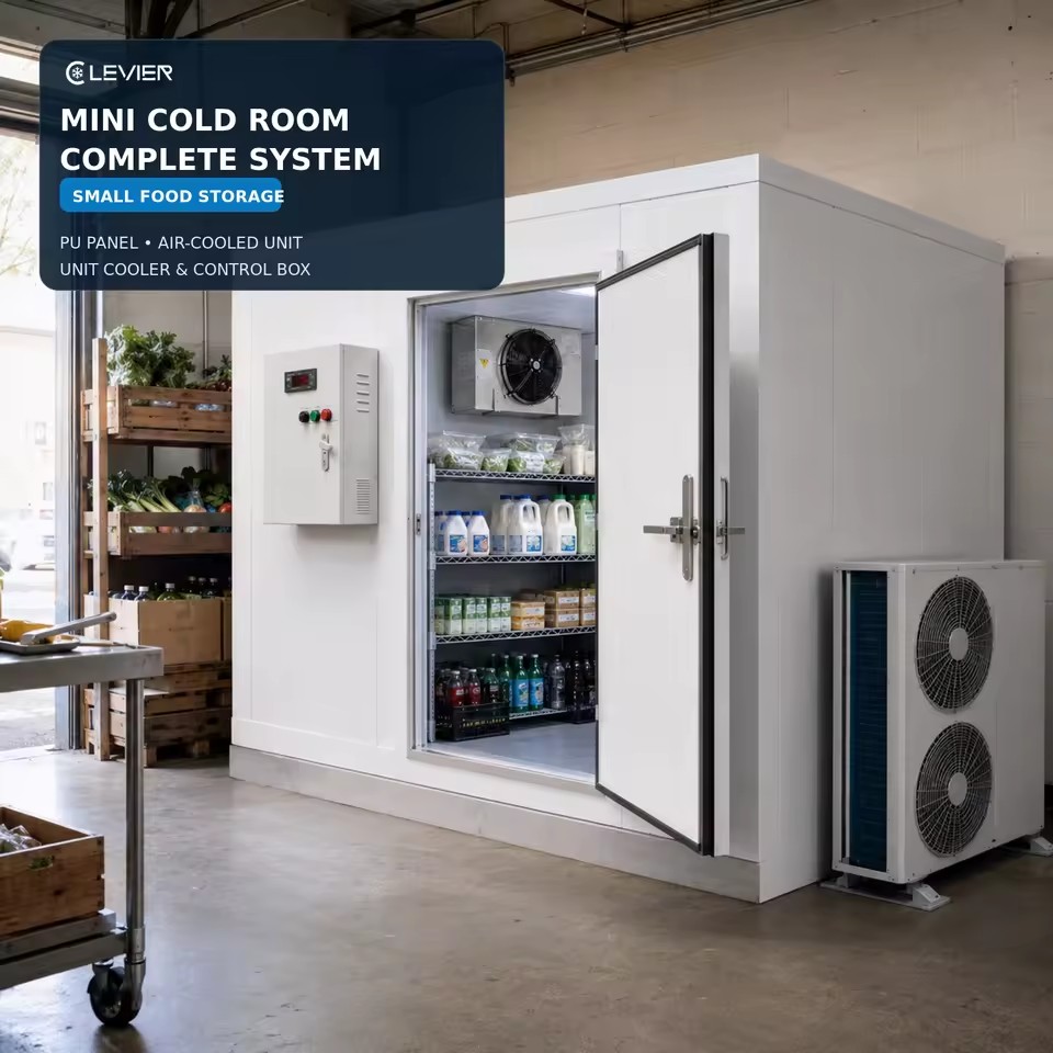 Mini Cold Room Complete System for Small Food Storage with Air Cooled Condensing Unit and Refrigeration