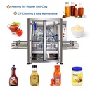 Mechanical Viscous Butter Mustard Chocolate Mayonnaise Spread Paste Cream Tin Can Filling Line Machine