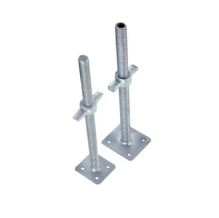 Base Jack Steel Scaffolding Props Q235/Q345 Hot Dip Galvanized Construction Use 48.3 Model