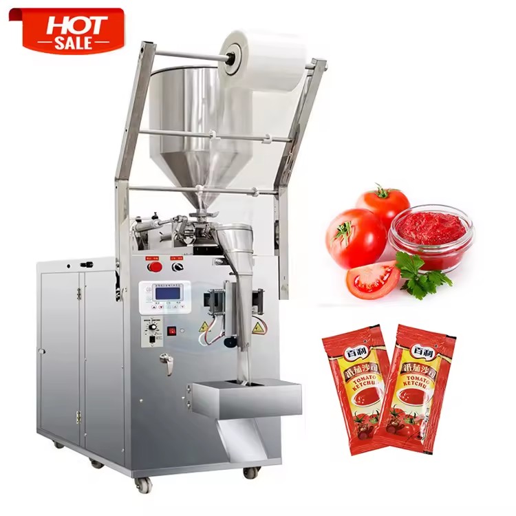 Multi-function Sachet Packing Machine for Tomatoes Paste Oil and Ketchup Salad Sauce Package Machine