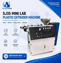 SJ35 Mini Lab Single Screw 35mm Diameter Plastic Extruder Extrusion Machine for Profile 3D Printer Filament and Sealing Strip