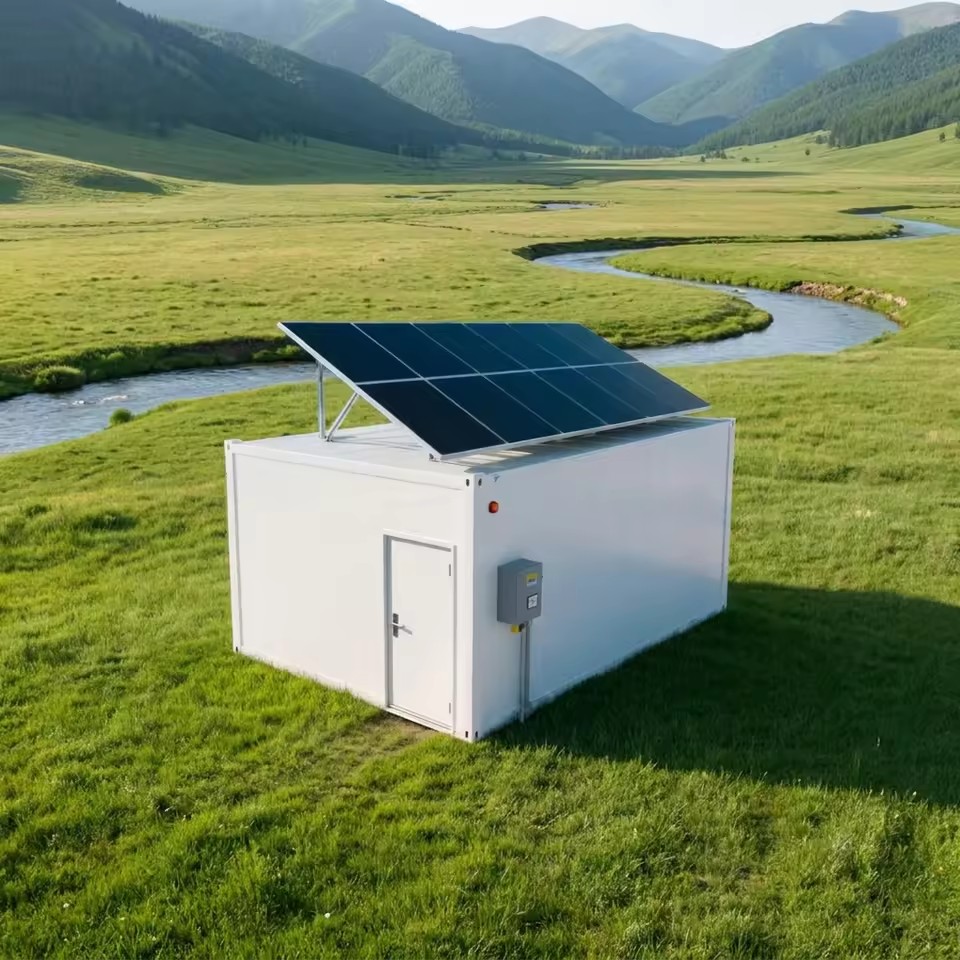 Off Grid Solar Power Cold Room Walk in Cooler High Efficiency Solar Powered Cold Storage Room for Fruit Meat Fish Storage