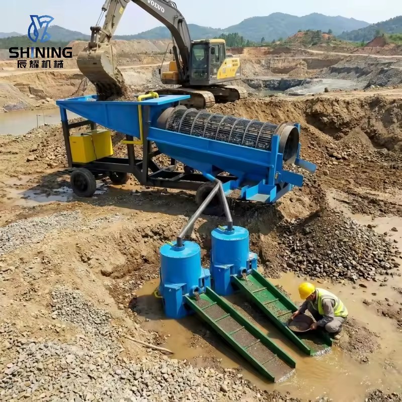 100-150t/h Towable Gold Mining Wash Plant,Optional Diesel Drive,Low Energy Consumption for Remote Mine Sites