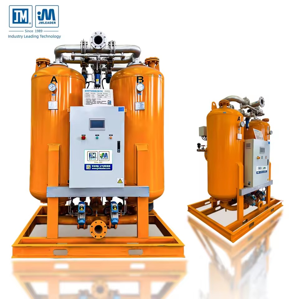 45Nm/min High Efficiency Blower Regenerative Air Dryer Zero Air Loss Desiccant -40/-70 Dew Point Compressed Food Processing