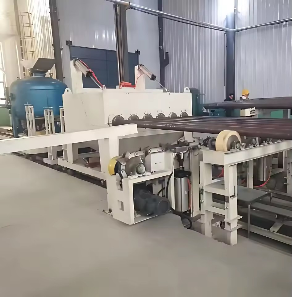Automatic PLC Control Electric QGW Series Steel Pipe Tube Shot Blasting Machine Abrator Burnishing