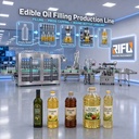 Automatic Edible Oil Filling Production Line 4000-7000 BPH 8 Nozzles Cooking Oil Soybean Olive Palm Sunflower CE