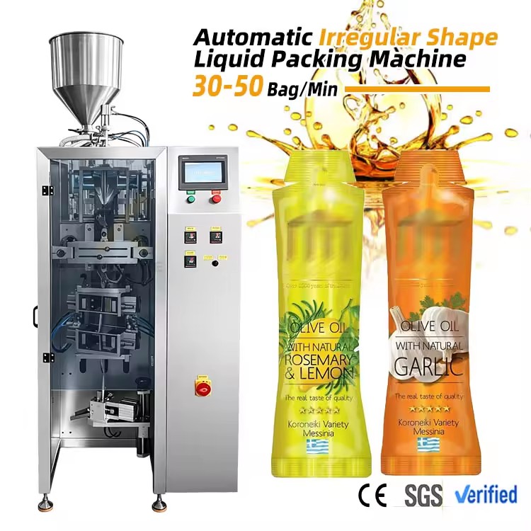 Automatic Liquid Stick Pack Irregular Shaped Sachet 10ml 15ml Olive Oil Packing Machine